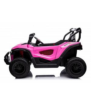 SUPERBUGGY UTV 24V PARA NIÑOS, 2 PLAZAS, ROSA-PINK, RC INDA599-LE13545